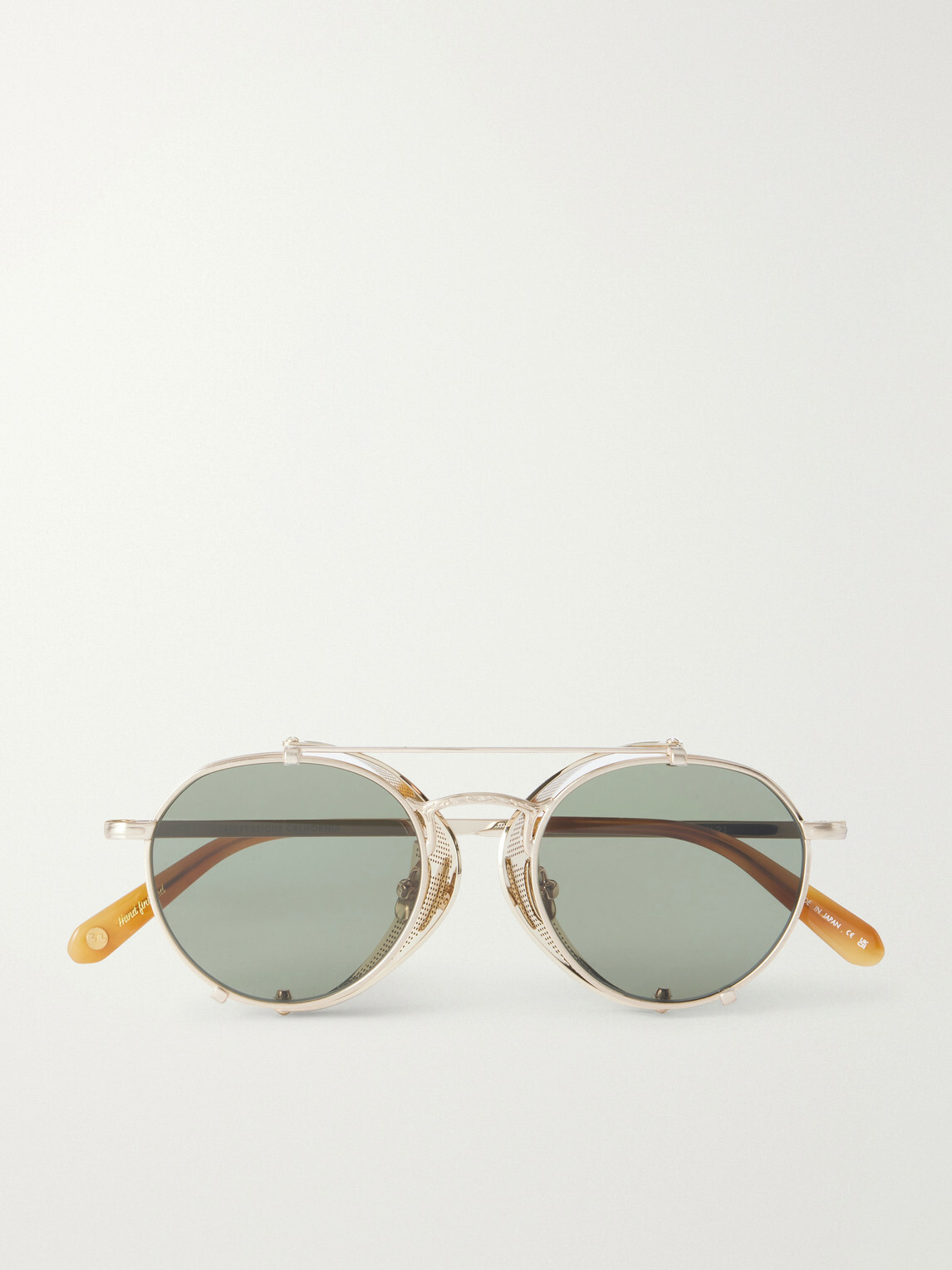 Garrett Leight California Optical - Ocampo Round-Frame Metal Sunglasses