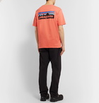 Patagonia - P-6 Logo-Print Organic Cotton-Jersey T-Shirt - Orange