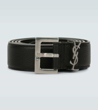 Saint Laurent - Slim grained leather belt