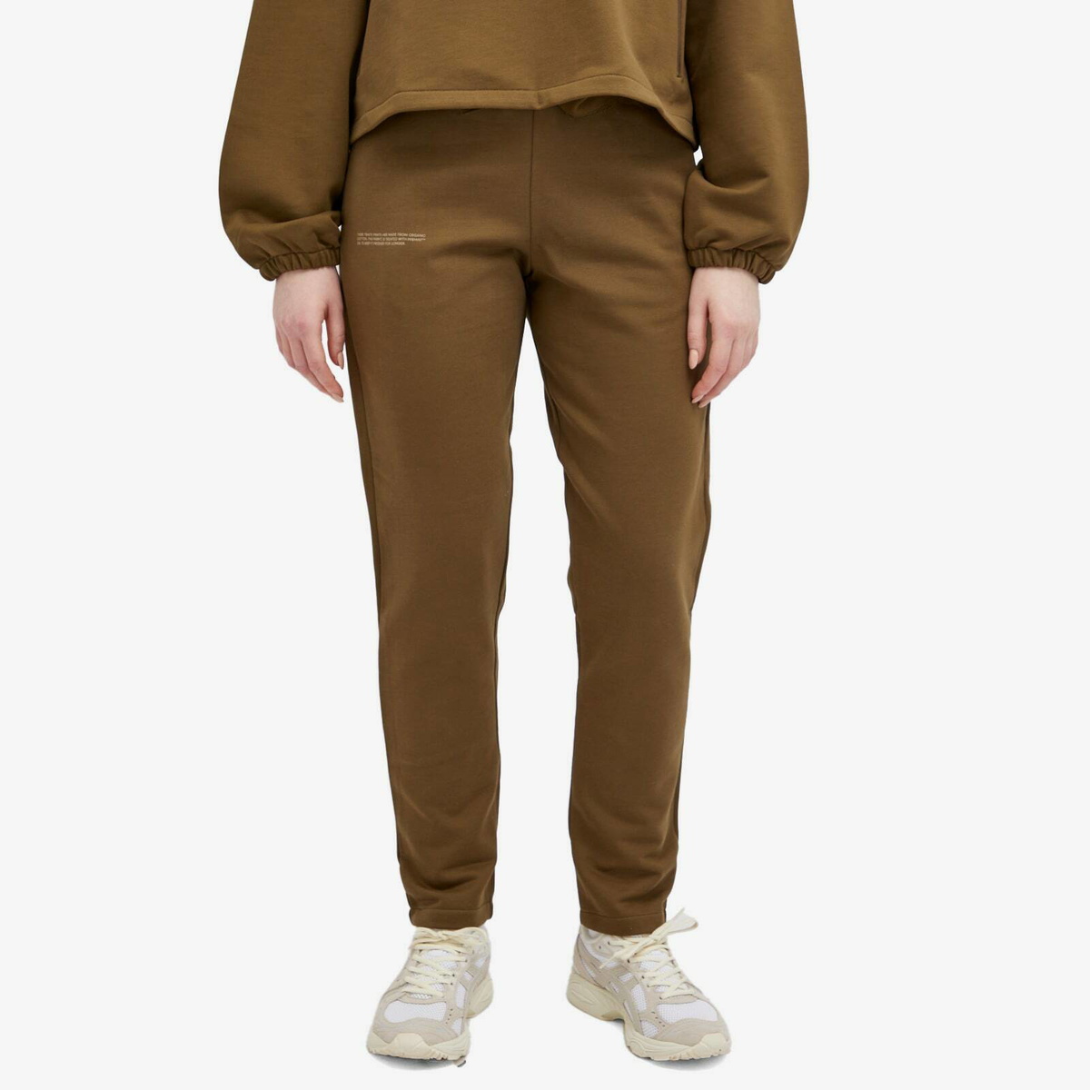 Pangaia Women's Active Tech Jersey Track Pants in Soil Brown
