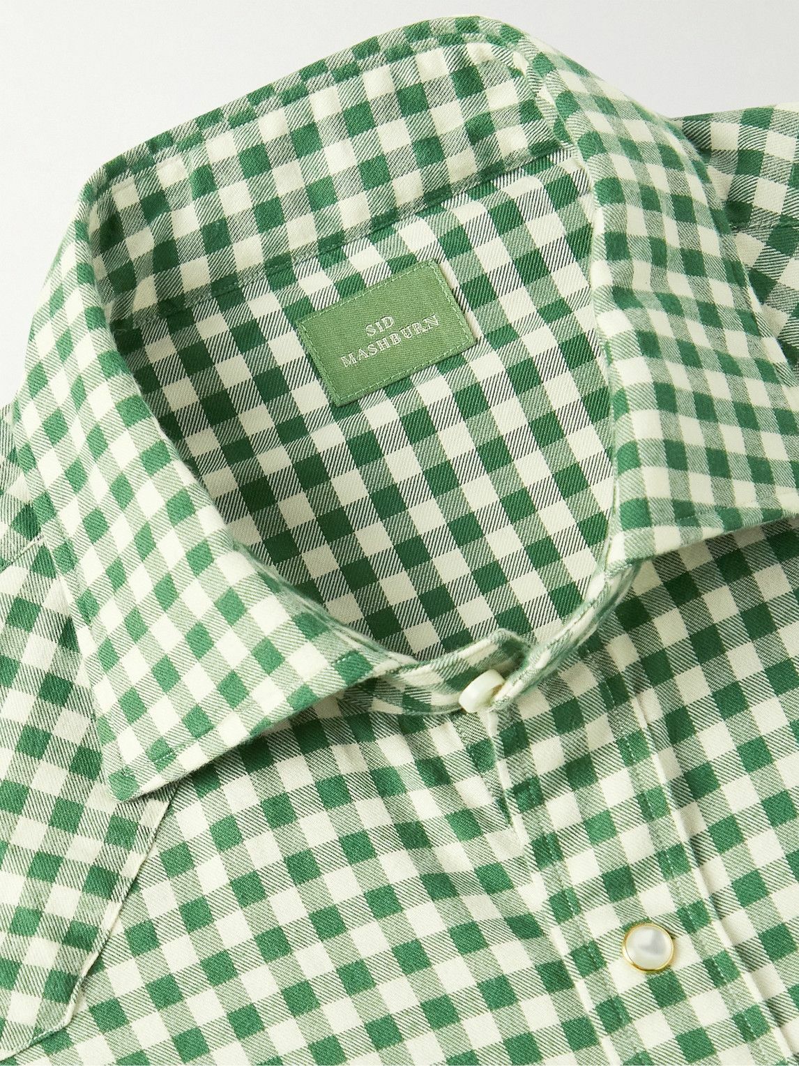 Sid Mashburn - Gingham Cotton-Twill Western Shirt - Green Sid Mashburn Sid Mashburn - Gingham Cotton-Twill Western Shirt - Green Sid Mashburn