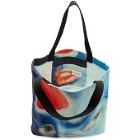 Charles Jeffrey Loverboy Blue and Red Charles Face Tote