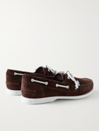 MANOLO BLAHNIK - Sidmouth Seude Boat Shoes - Brown