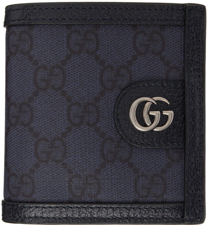 Photo: Gucci Navy Ophidia GG Wallet