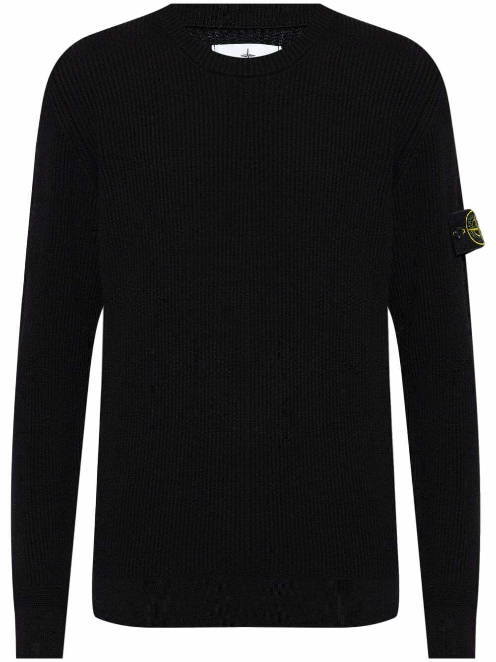 Stone Island Black Chenille Sweater Stone Island