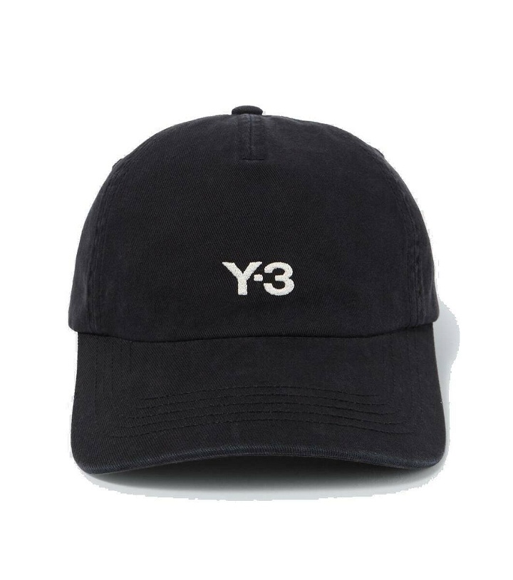 Photo: Y-3 Embroidered cotton baseball cap
