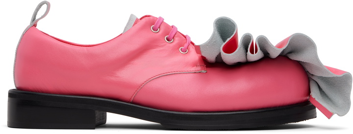 Photo: Comme des Garçons Homme Plus Pink KIDS LOVE GAITE Edition Frilled Derbys