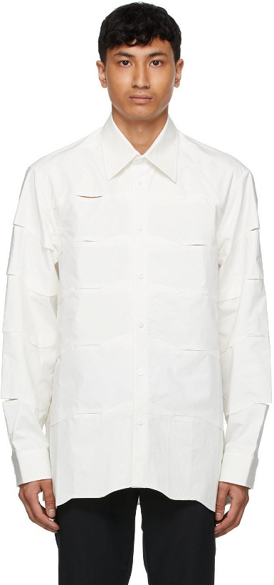 Photo: Cornerstone White Poplin Cutout Shirt