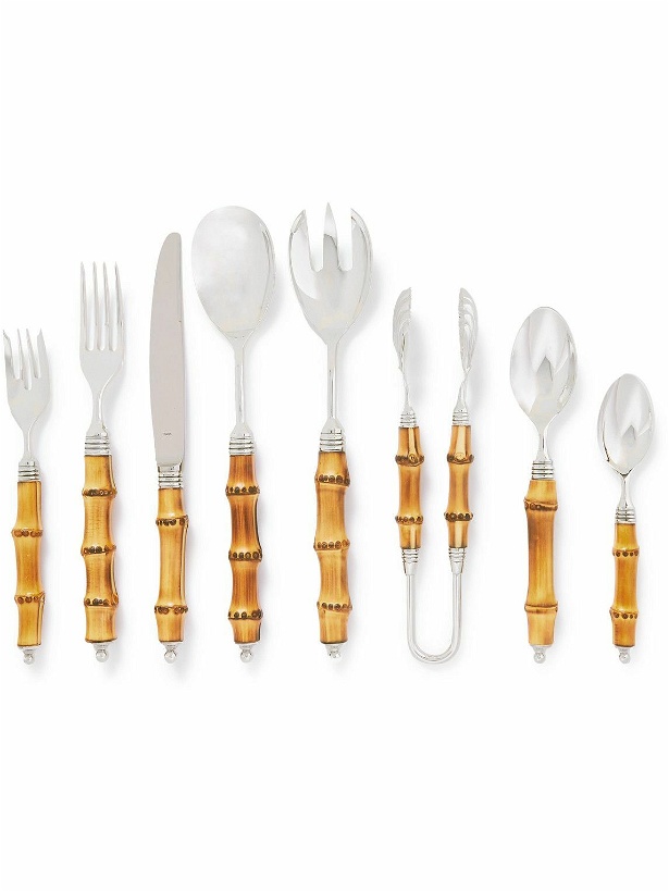 Photo: Buccellati - Tahiti Sterling Silver and Bamboo Cutlery Set