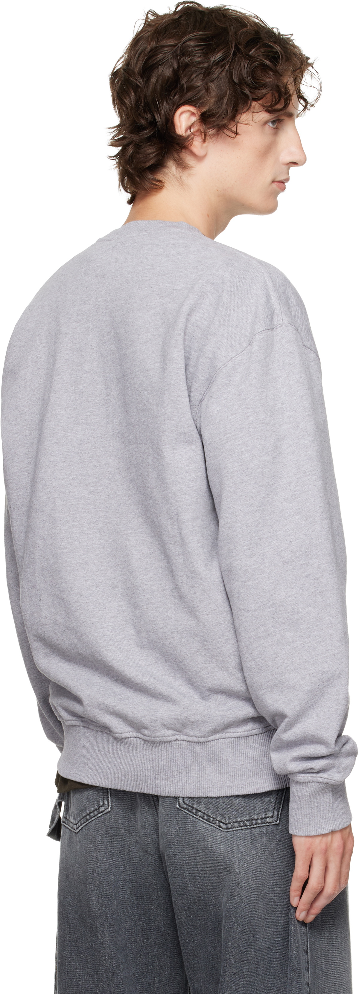 JW Anderson Gray Logo Embroidery Sweatshirt