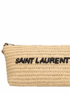 SAINT LAURENT - Tuc Raffia Effect Crossbody Bag