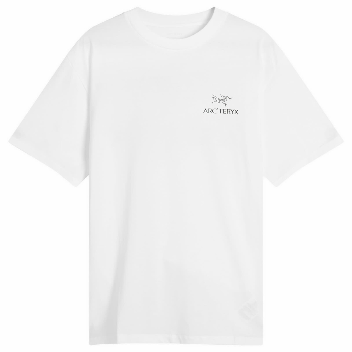 人気【ARC'TERYX】ARC'MULTI BIRD LOGO SS T-SHIRT STONE WASH Arc'teryx Arc'Multi Bird Logo SS Men's Cotton Shirt - Stone