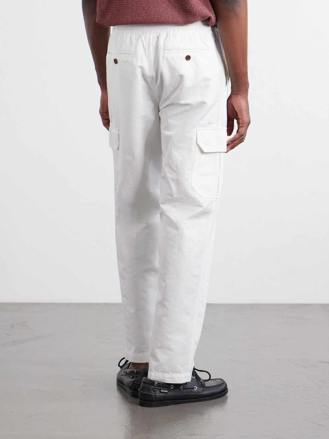 Mr P. - Tapered Cotton and Linen-Blend Trousers - White