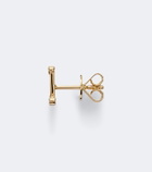 Sophie Bille Brahe Initial Petite L 18kt gold single earring with diamonds