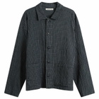 YMC Men's Waffle Check PJ Shirt in Navy