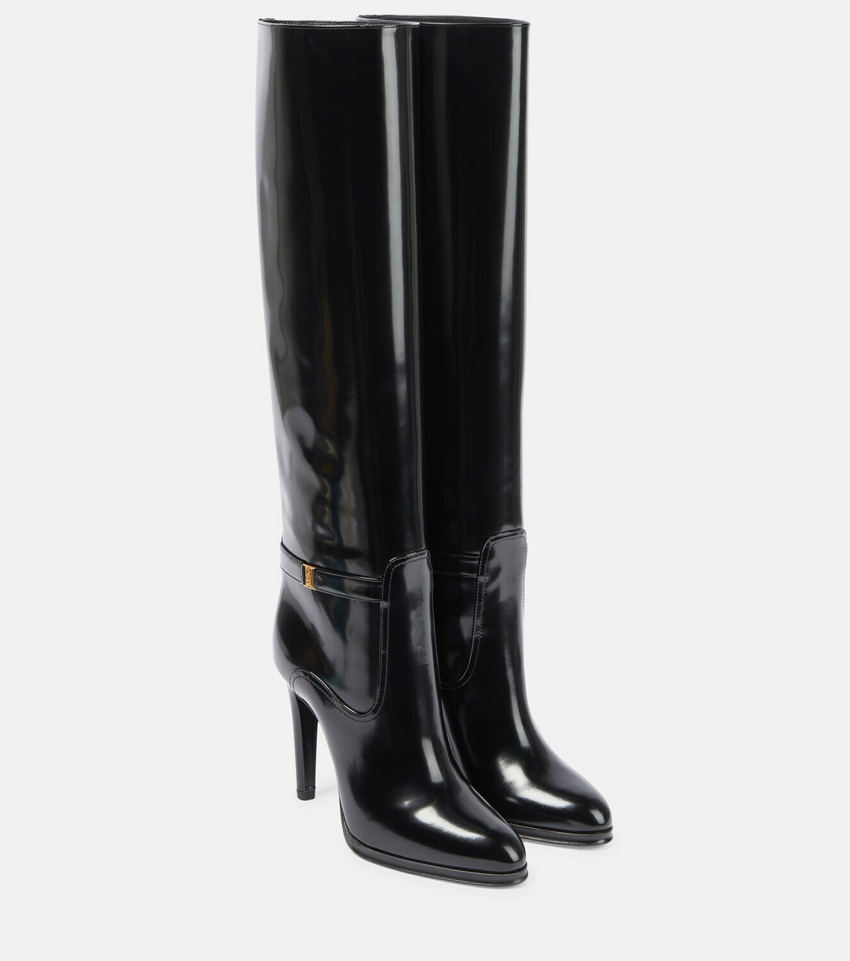 Saint Laurent - Diane 110 knee-high leather boots