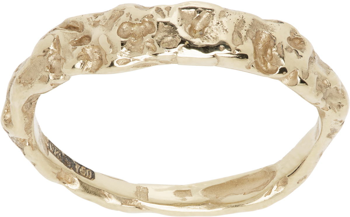 Vasiliki Gold Mono Mycena Ring