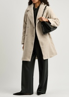 Eileen Fisher Bouclé Wool-blend Coat Cream