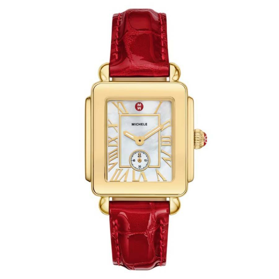 Michele Deco Mid Sport Quartz Mother of Pearl Dial Ladies Watch MWW06H000005