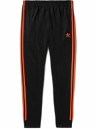 adidas Originals - Logo-Embroidered Striped Recycled-Jersey Sweatpants - Black