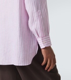 Charvet Striped linen shirt
