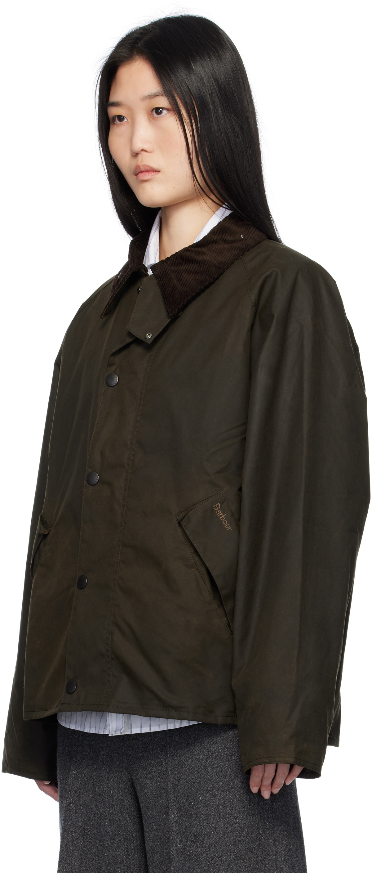 Barbour transport 23AW カーキ 中古・古着通販】Barbour (バブアー) TRANSPORT(トランスポート