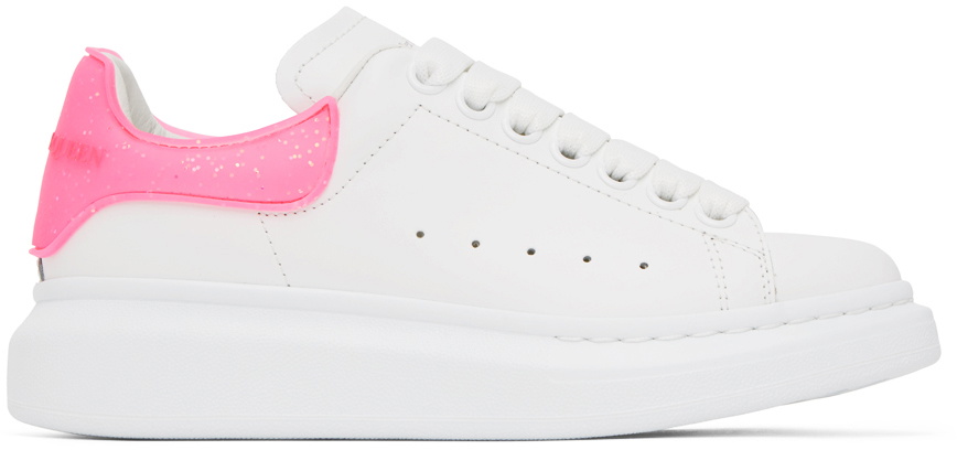 Alexander McQueen White & Pink Oversized Sneakers Alexander McQueen