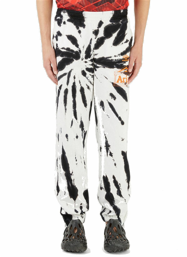 Photo: Tie-Dye Pro 64 Track Pants in White and Black