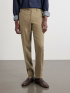 Canali - Straight-Leg Linen Suit Trousers - Neutrals