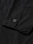 Folk - Unstructured Garment-Dyed Cotton Blazer - Black