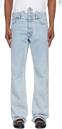 Coperni Blue Disney Edition Crown Jeans