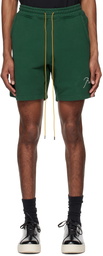 Rhude Green Sweat Shorts