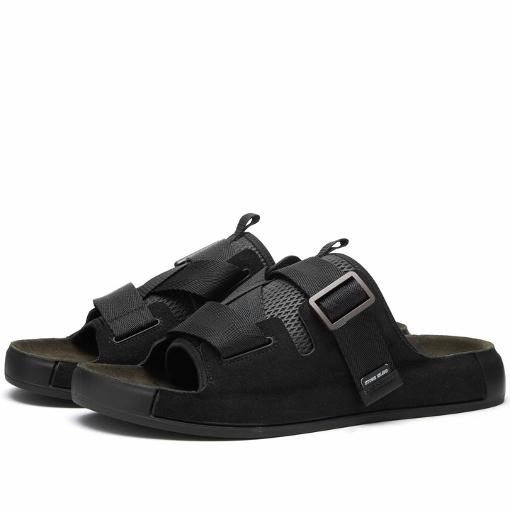 Photo: Stone Island Shadow Project Men's Techinical Sandal in Black
