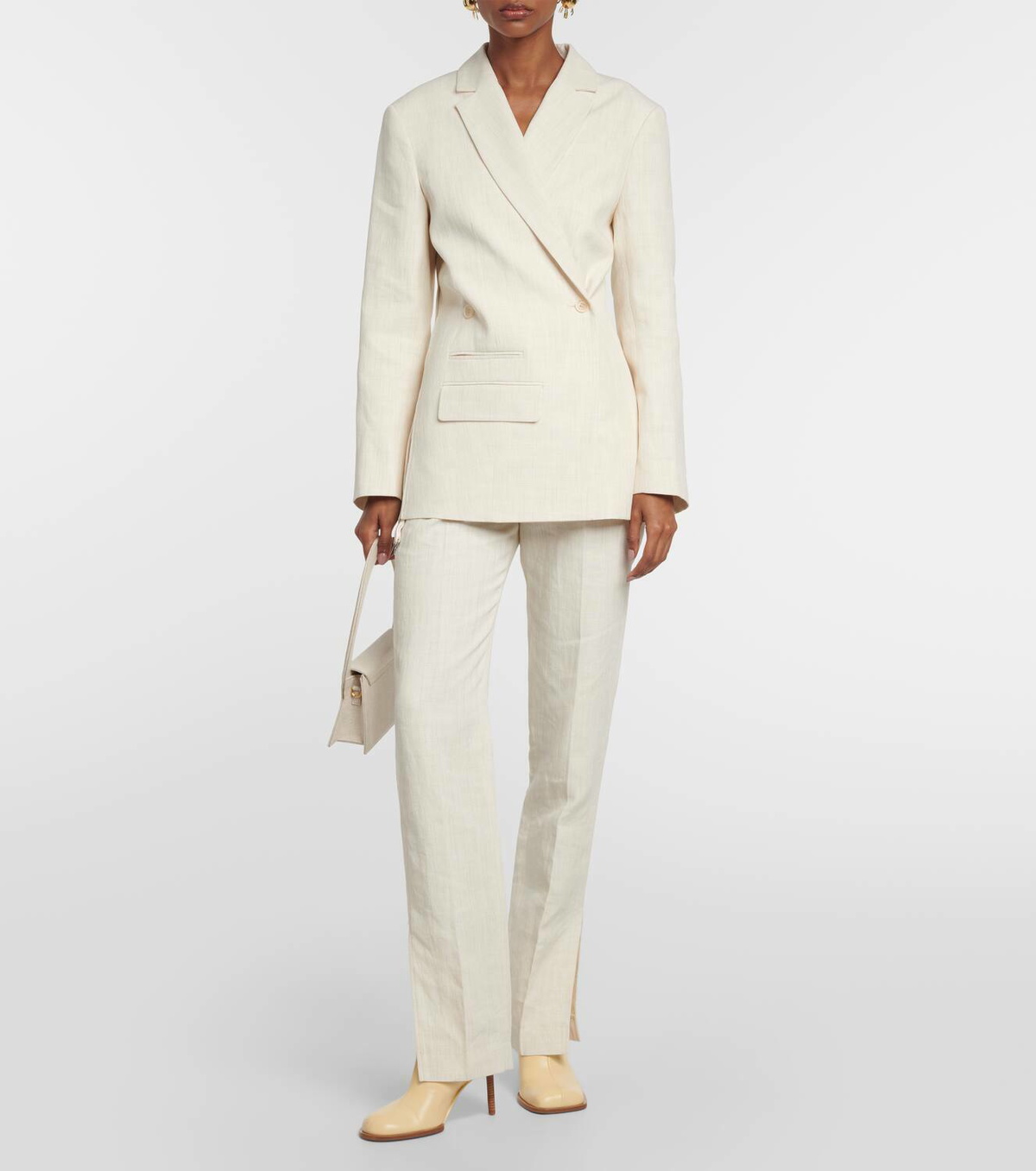 Jacquemus Les Bottines Rond Carré leather ankle boots