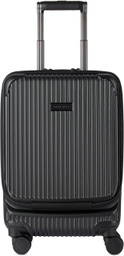 master-piece Black Trolley Suitcase, 34 L