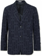 Blue Blue Japan - Textured Cotton and Wool-Blend Jacquard Blazer - Unknown