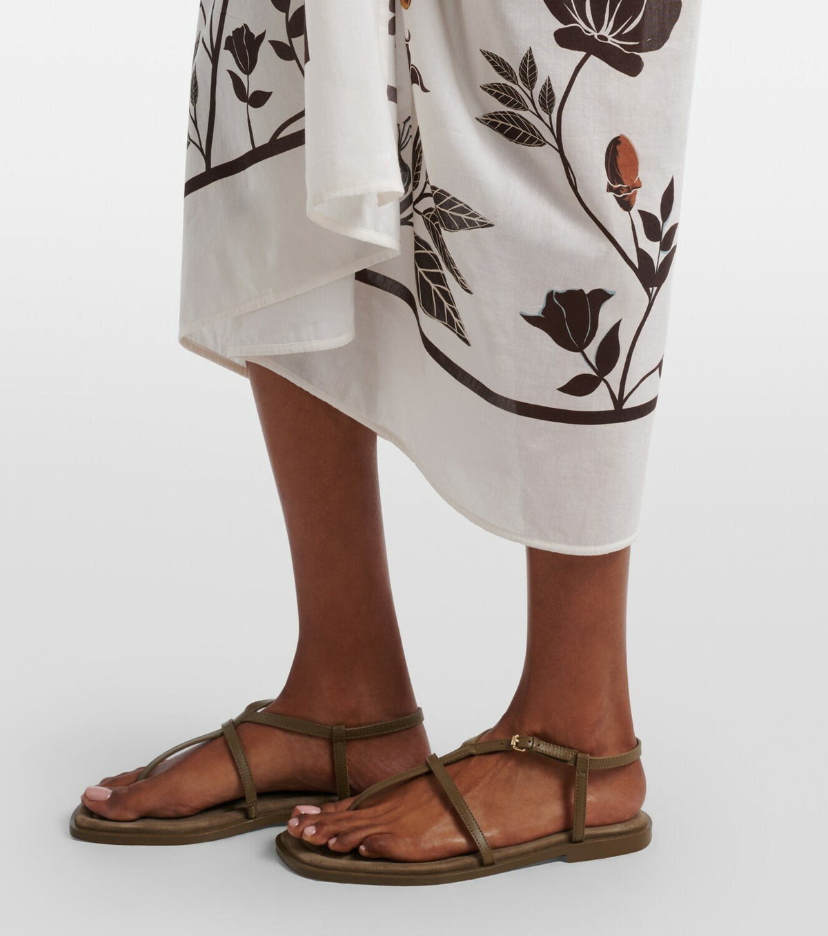 Agua by Agua Bendita Lavanda cotton and silk beach cover-up