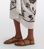 Agua by Agua Bendita Lavanda cotton and silk beach cover-up