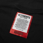 VETEMENTS Oversize Logo Patch Tee