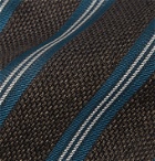 Bigi - 8cm Striped Silk and Wool-Blend Jacquard Tie - Green