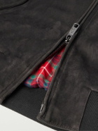 Baracuta - G9 Suede Harrington Jacket - Gray
