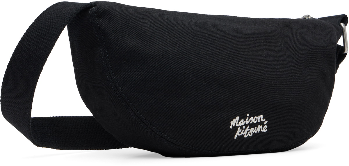 Maison Kitsuné Black Double Fox Head Bag