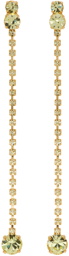 Magda Butrym Gold Crystal Drop Earrings