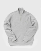 Lacoste Zippered Stand Up Collar Sweatshirt Grey - Mens - Pullovers