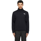 The North Face Black Cedar Trail Grid Fleece Quarter-Zip Sweatshirt