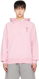 AMI Paris Pink Ami De Cœur Hoodie