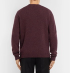 Mr P. - Mélange Shetland Wool Sweater - Men - Merlot