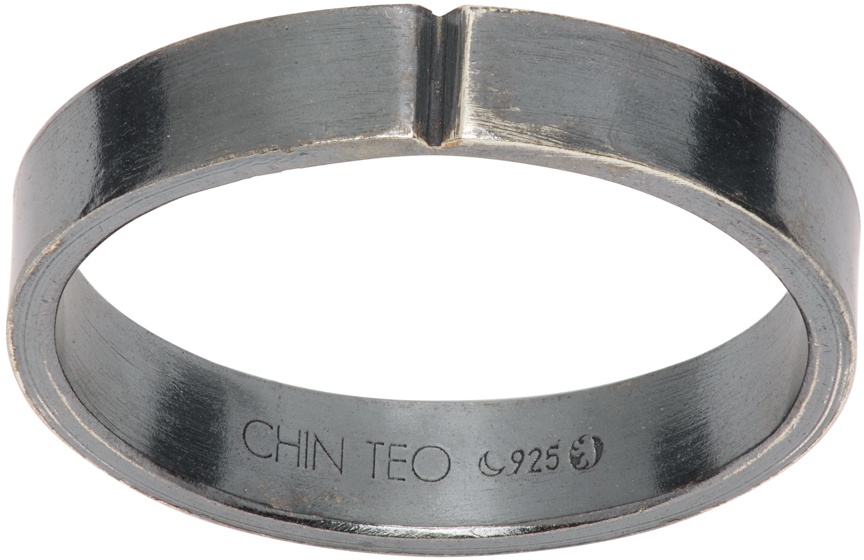 Photo: Chin Teo SSENSE Exclusive Silver Midnight Ring