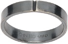 Chin Teo SSENSE Exclusive Silver Midnight Ring