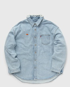 Erl Erl X Levis Overshirt Woven Blue - Mens - Overshirts